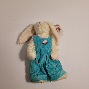 1993 TY Collectible IVY Bunny 1993 with tags and green bibs